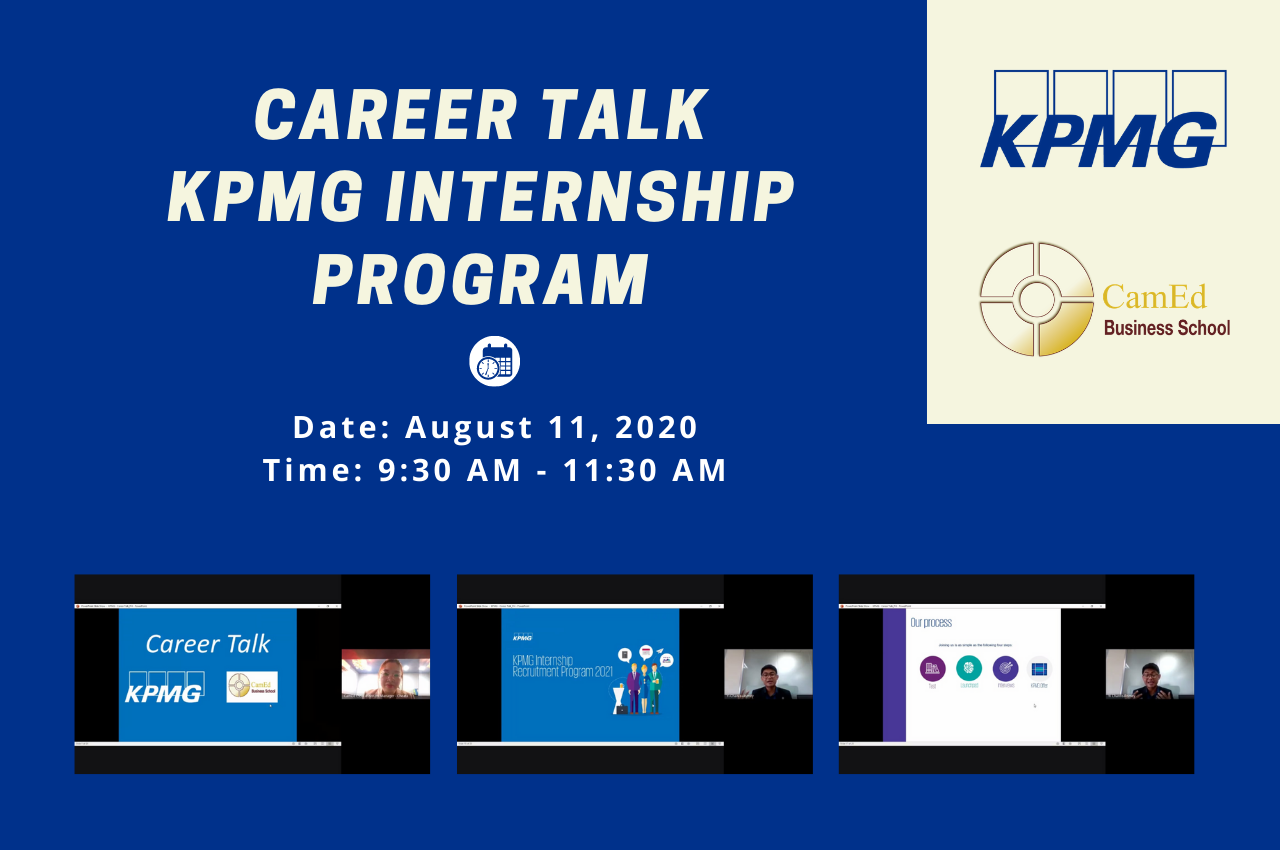 Career Talk KPMG Internship Program – CamEd Business School Website